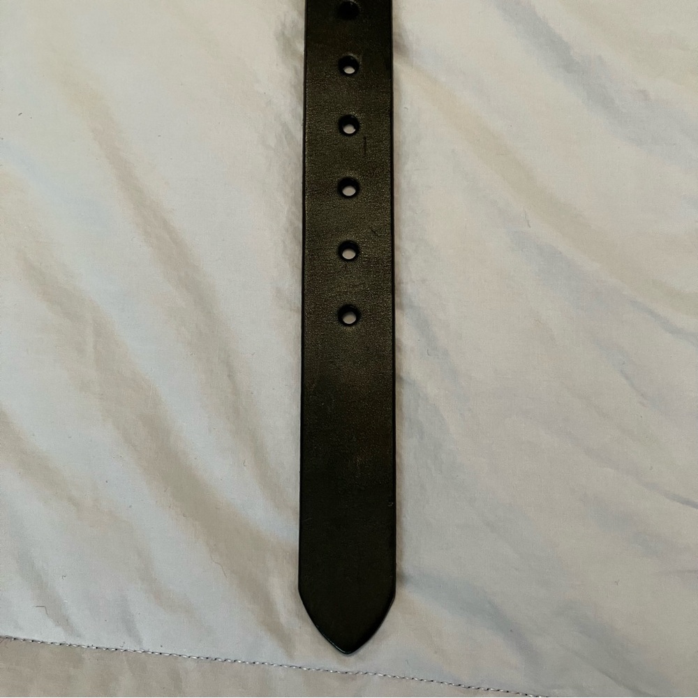 Filson Black Leather Men’s Belt - Size 46 - Picture 6 of 7